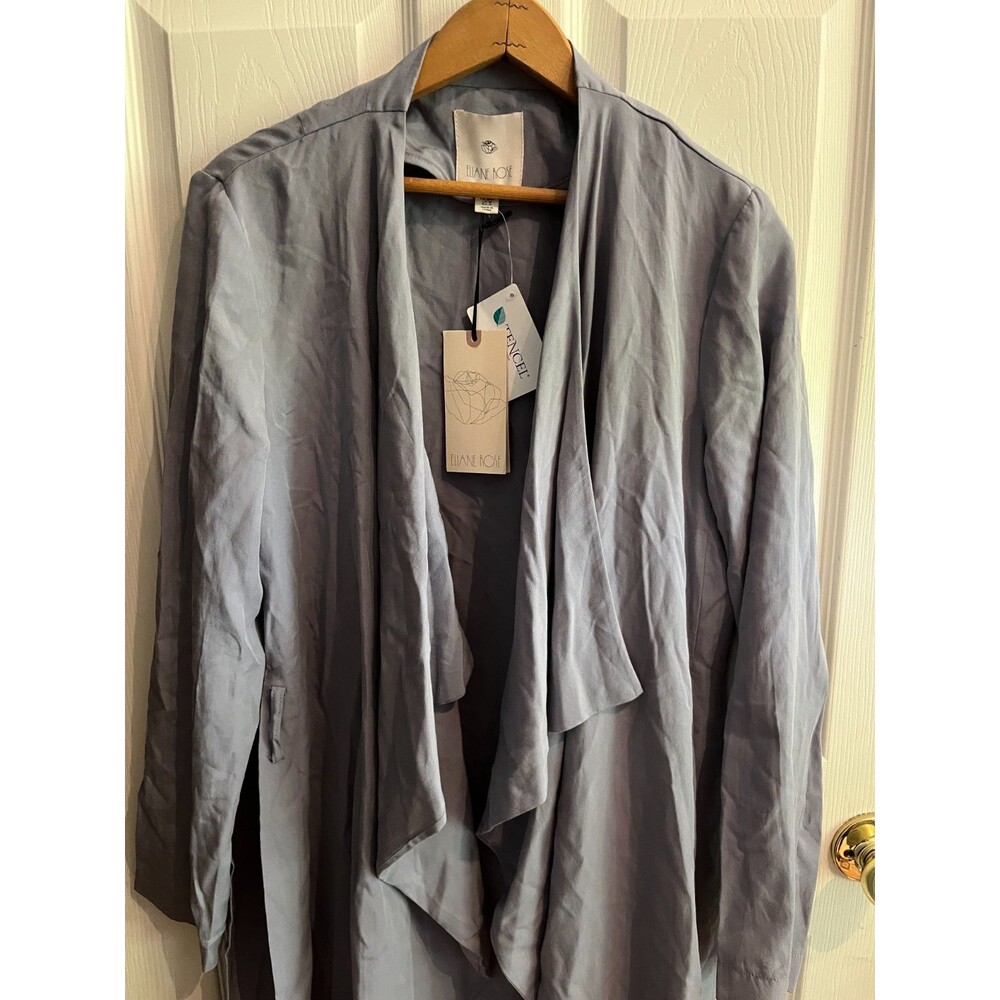 Eliane Rose Open Front Waterfall Cover Womens Medium Gray Long